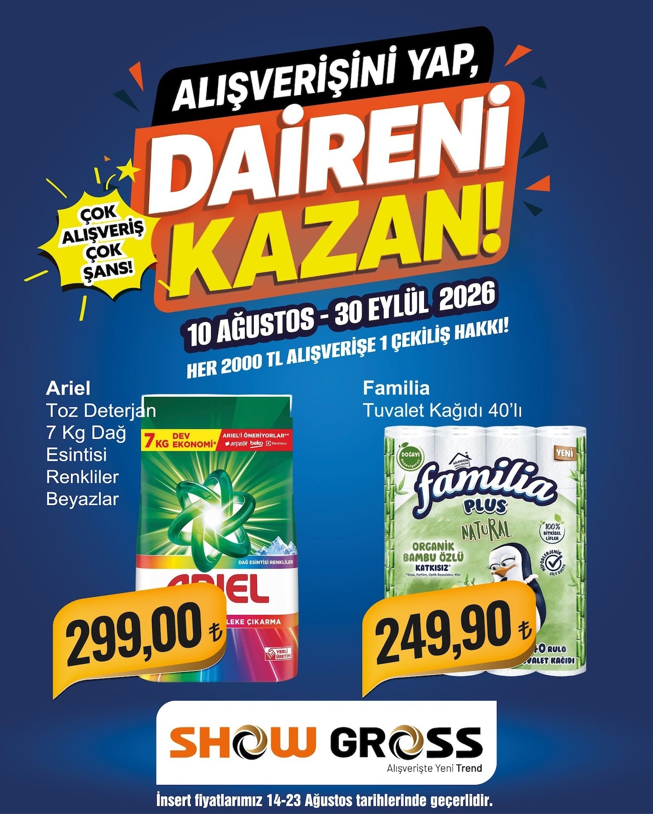 Showgross 14 Agustos 2026 Indirim Brosuru kapağı