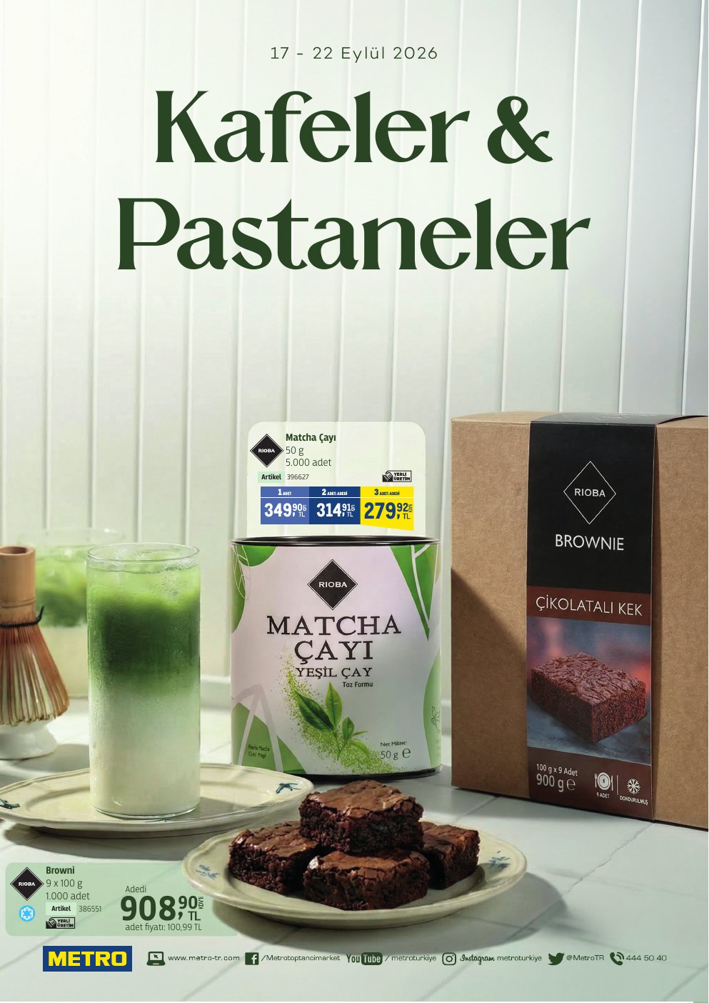 METRO MARKET — Kafeler ve Pastaneler kapağı