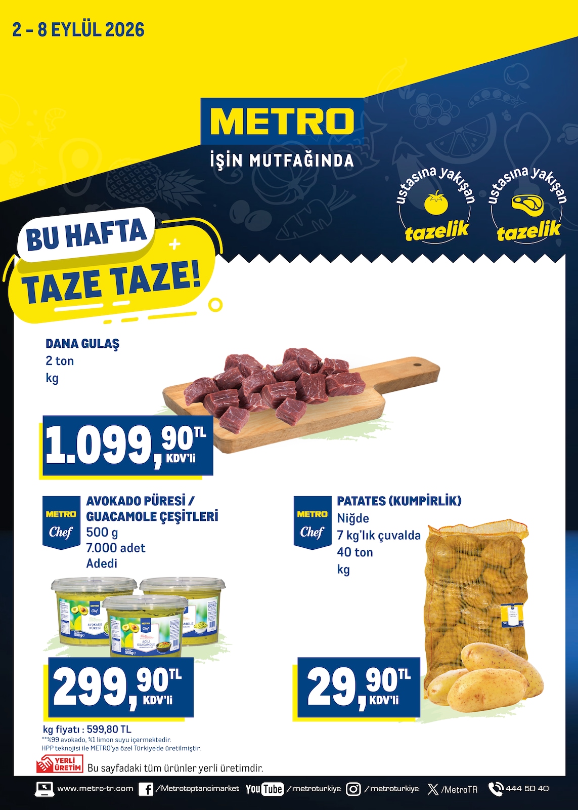 Metro Tr 2 Eylul 2026 Taze Urunler
