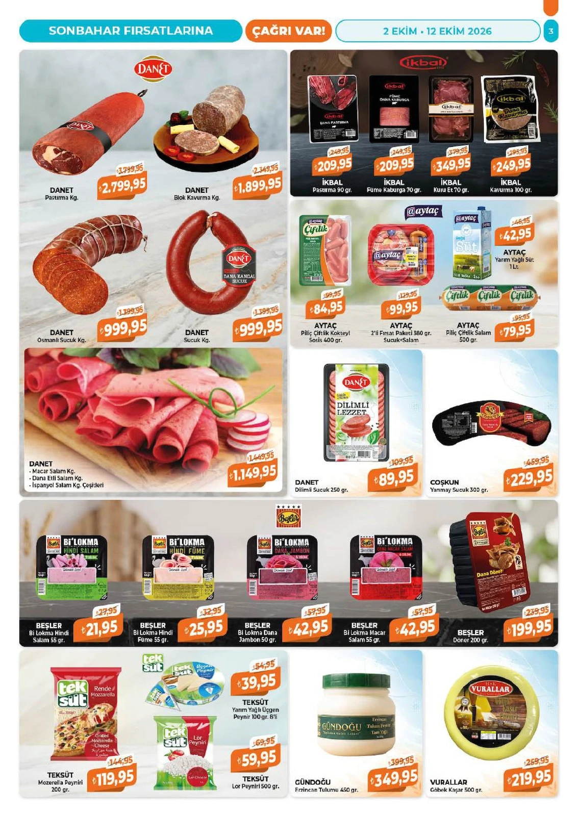 Çağrı Market - İndirim Broşürü 02 - 12 Ekim 2026 — 3. sayfa