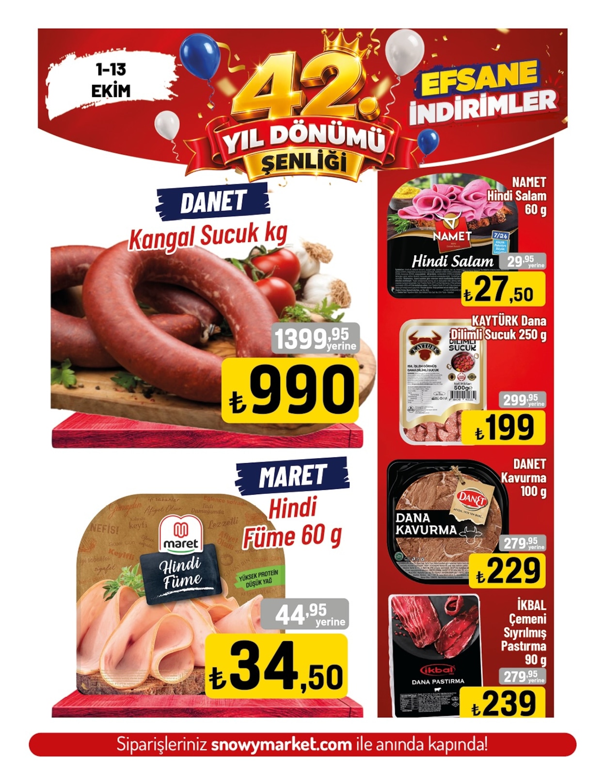 Snowy Market 1 Ekim 2026 Indirim Brosuru — 2. sayfa