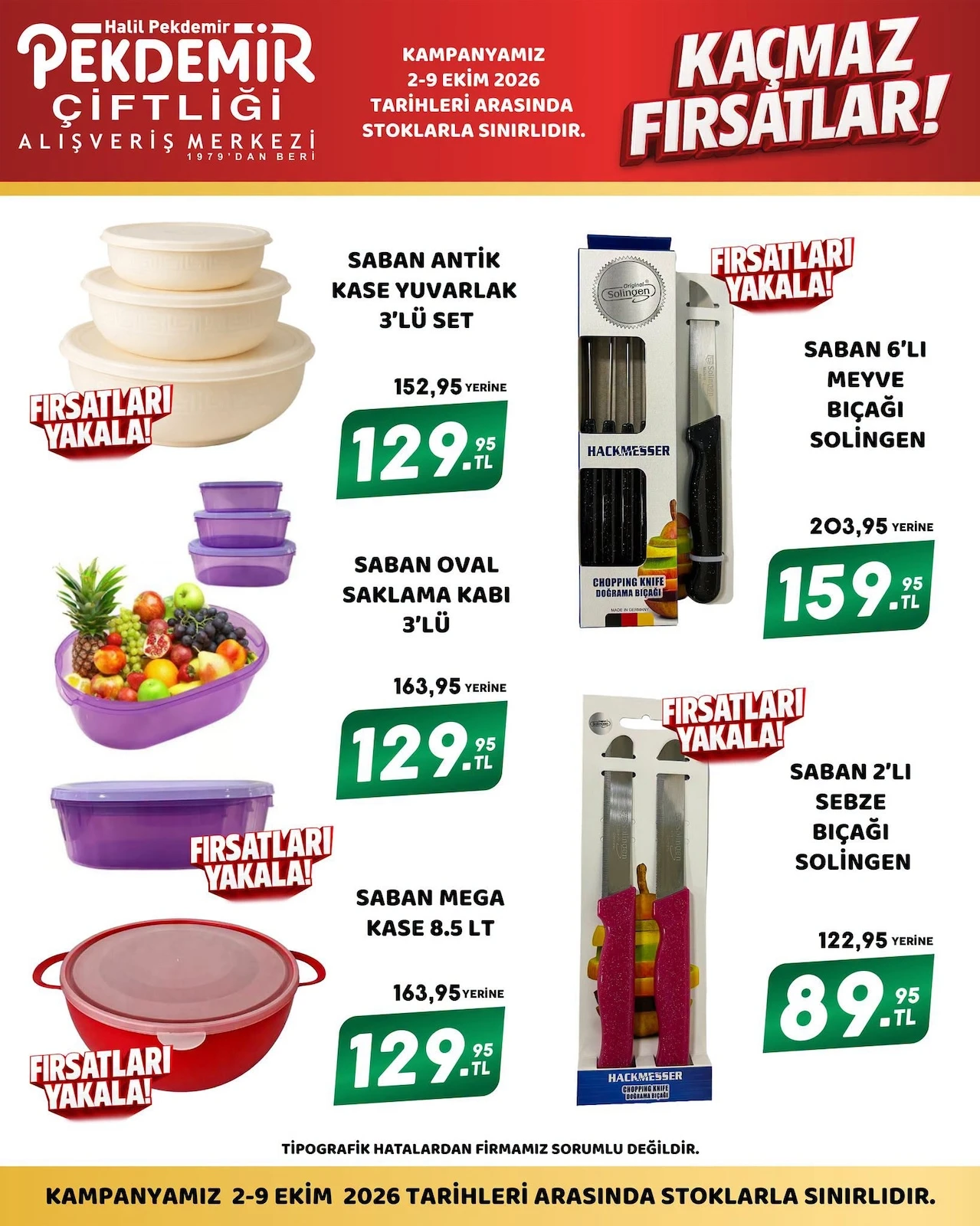 Pekdemir Market - İndirim Broşürü 02 - 09 Ekim 2026 — 2. sayfa