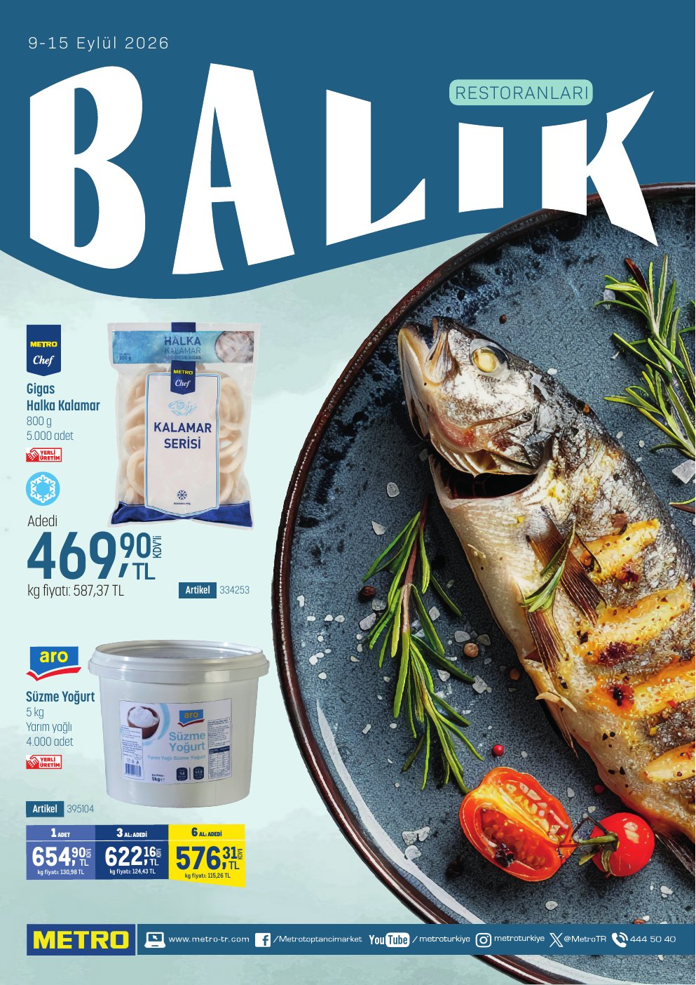 METRO MARKET — Balık Restoranları kapağı