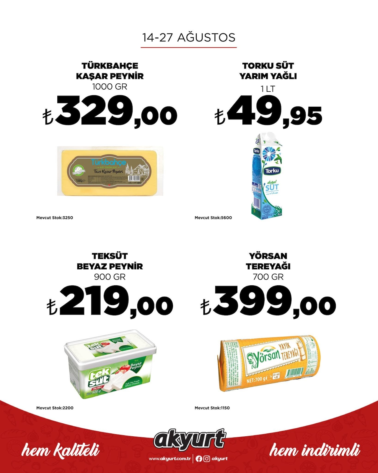 Akyurtsupermarket 14 Agustos 2026 Indirim Brosuru kapağı