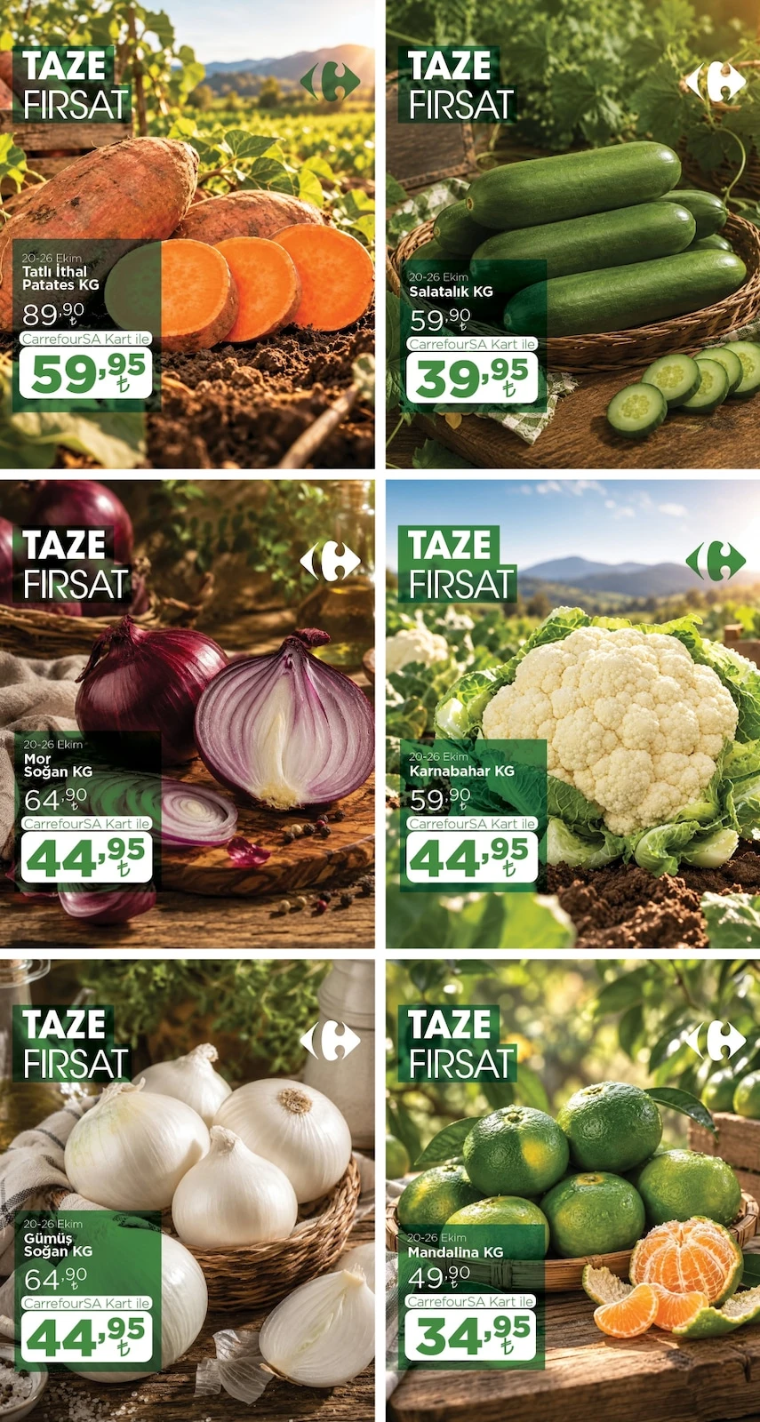 Carrefour - Manav İndirim Broşürü 20 - 26 Ekim 2026