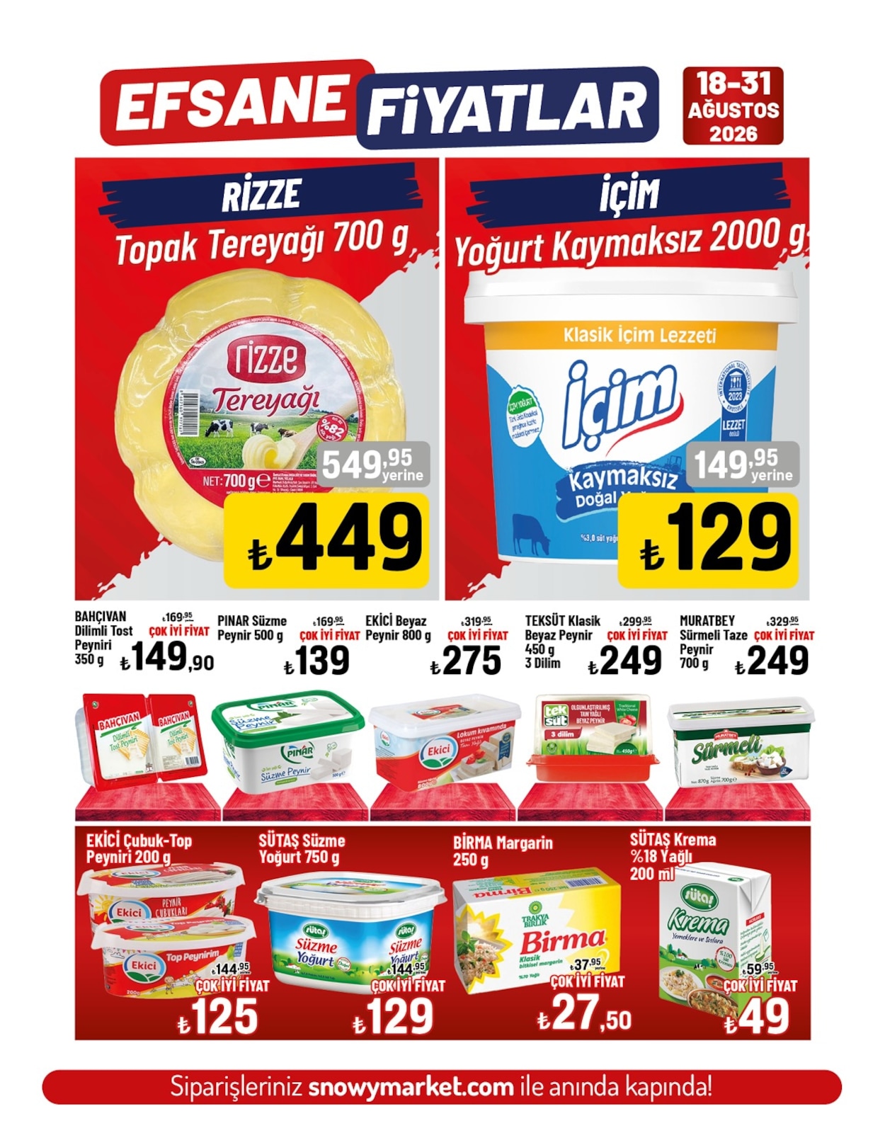 Snowy Market 18 Agustos 2026 Indirim Brosuru — 2. sayfa