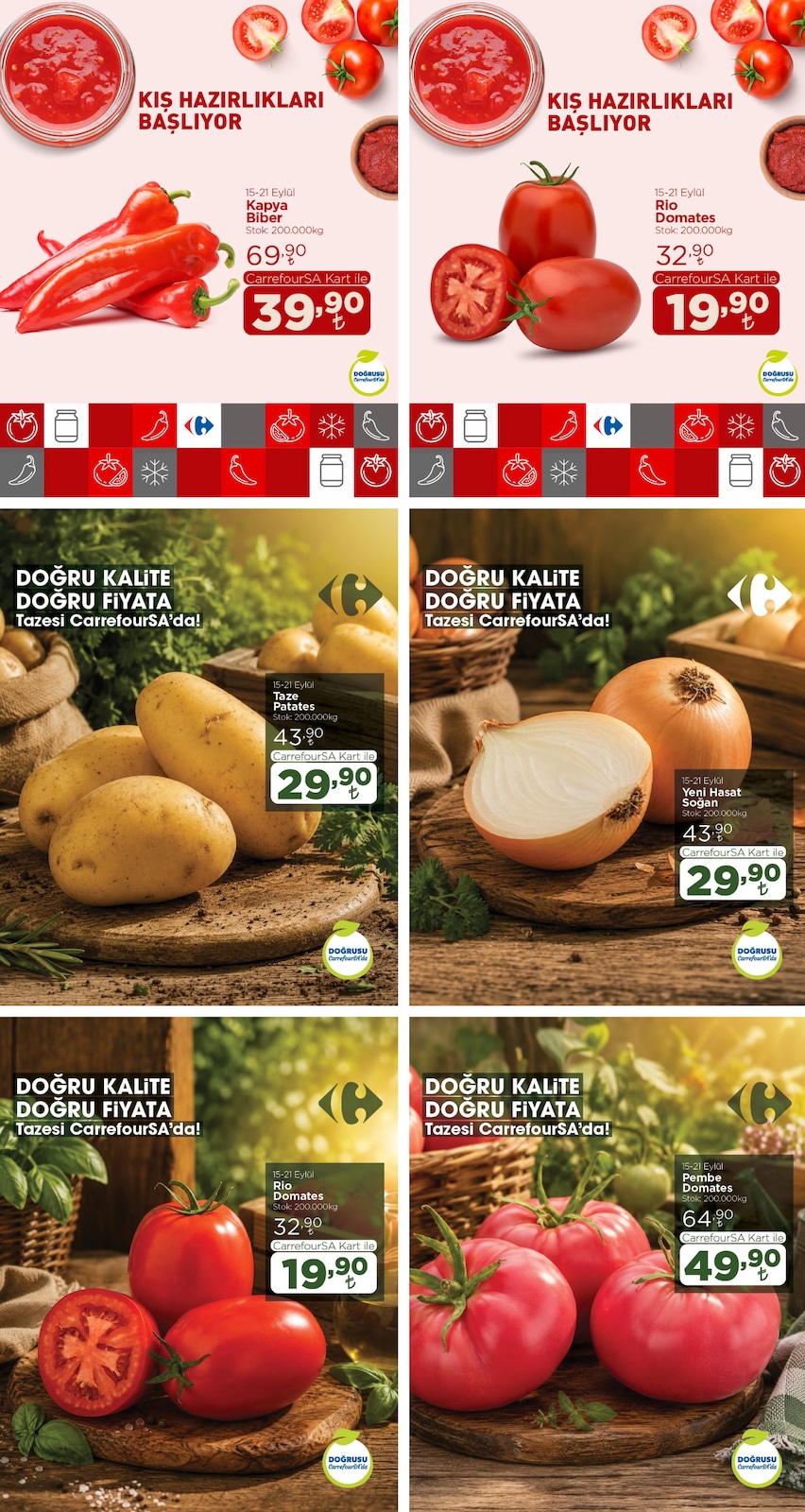 Carrefoursa 15 Eylul 2026 Manav Indirim Brosuru kapağı