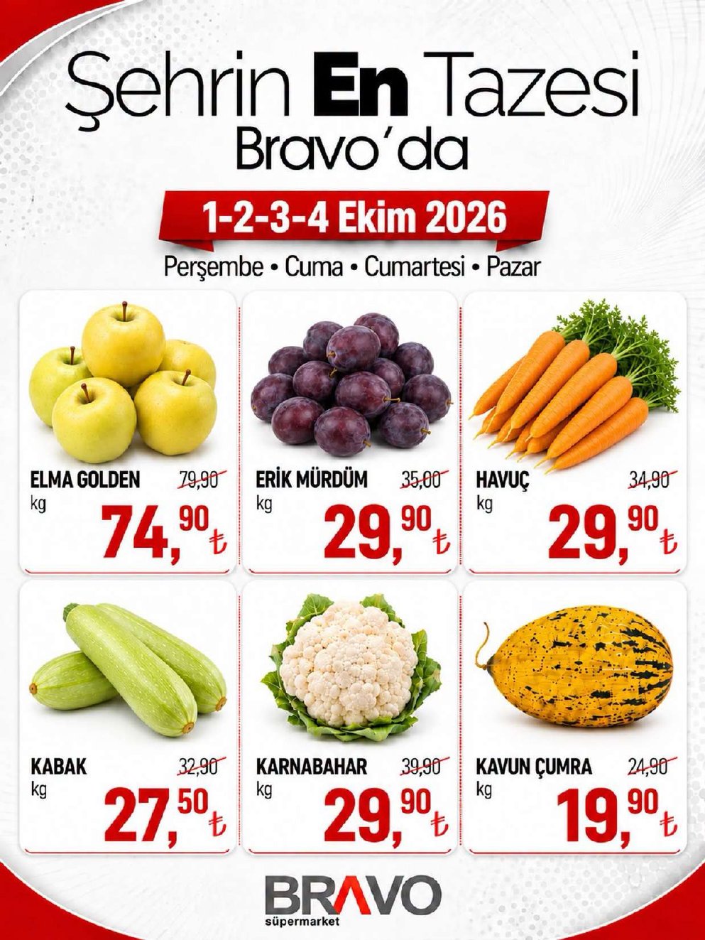 Bravo Süpermarket Manav İndirim Kataloğu — 2. sayfa
