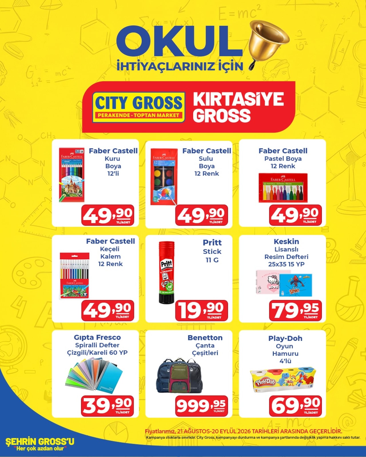 Citygross 21 Agustos 2026 Okula Donus kapağı