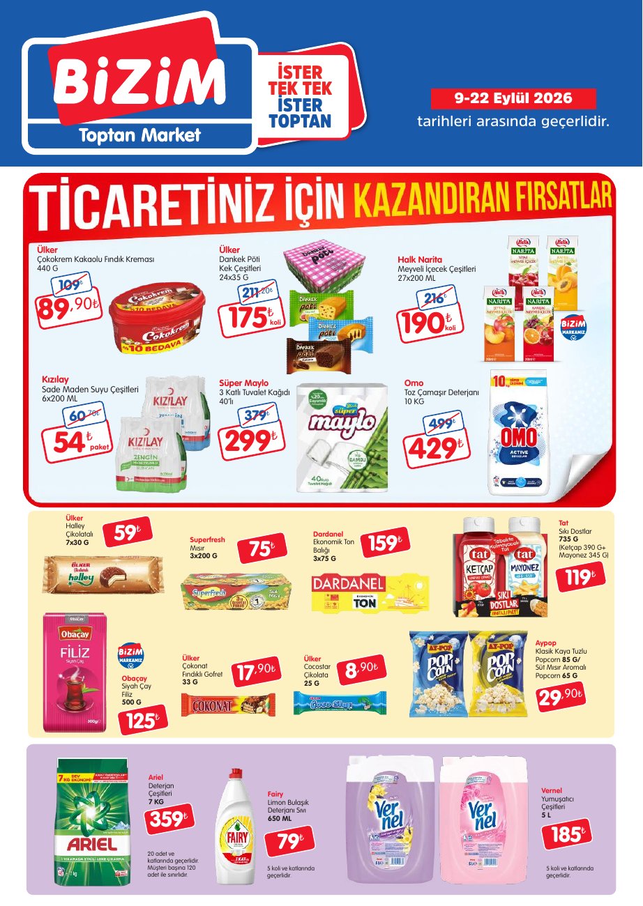 Bizim Toptan — Geleneksel Kanal Fırsat Bülteni kapağı