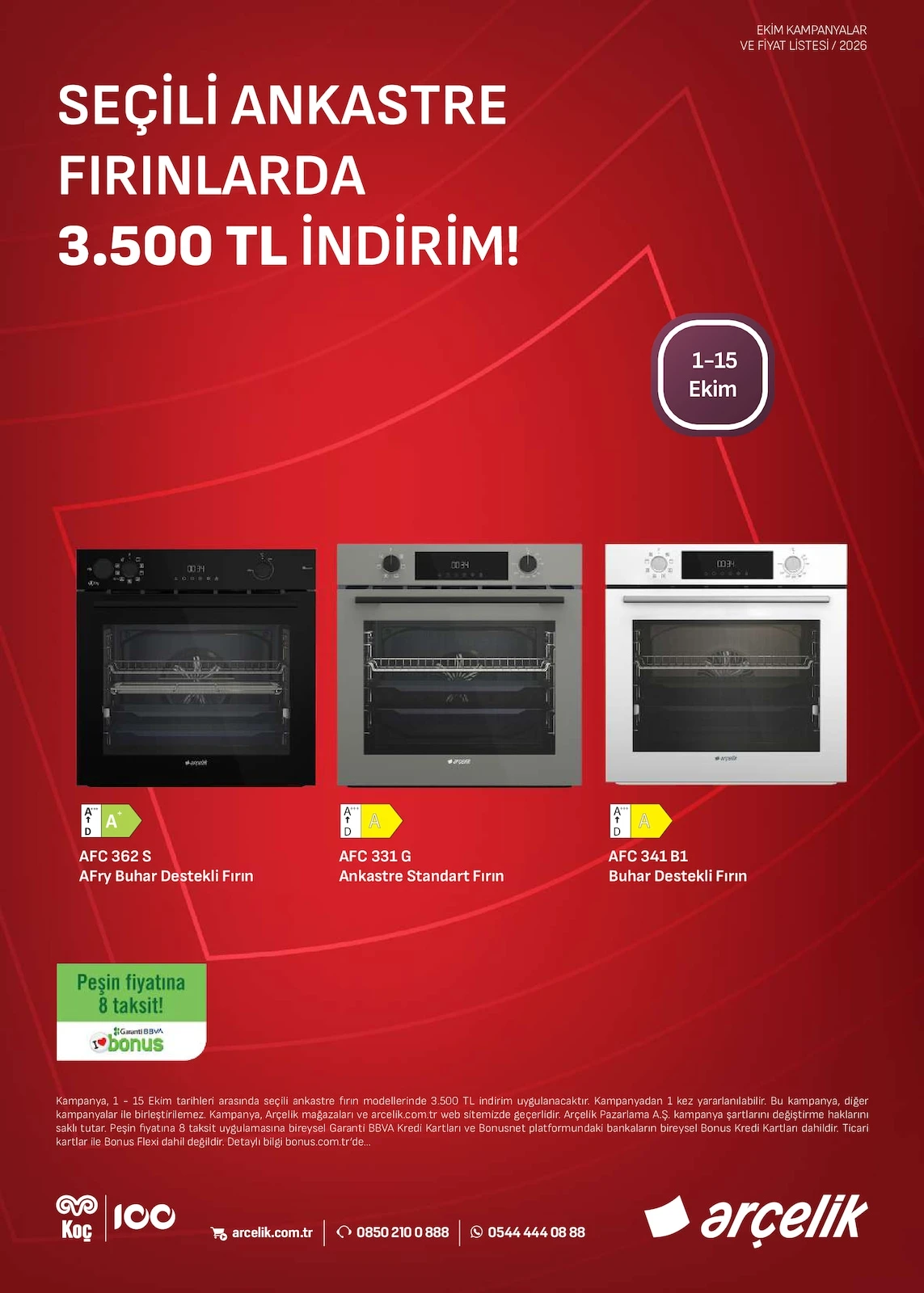 Arçelik - Ankastre Broşürü 01 - 15 Ekim 2026 — 2. sayfa