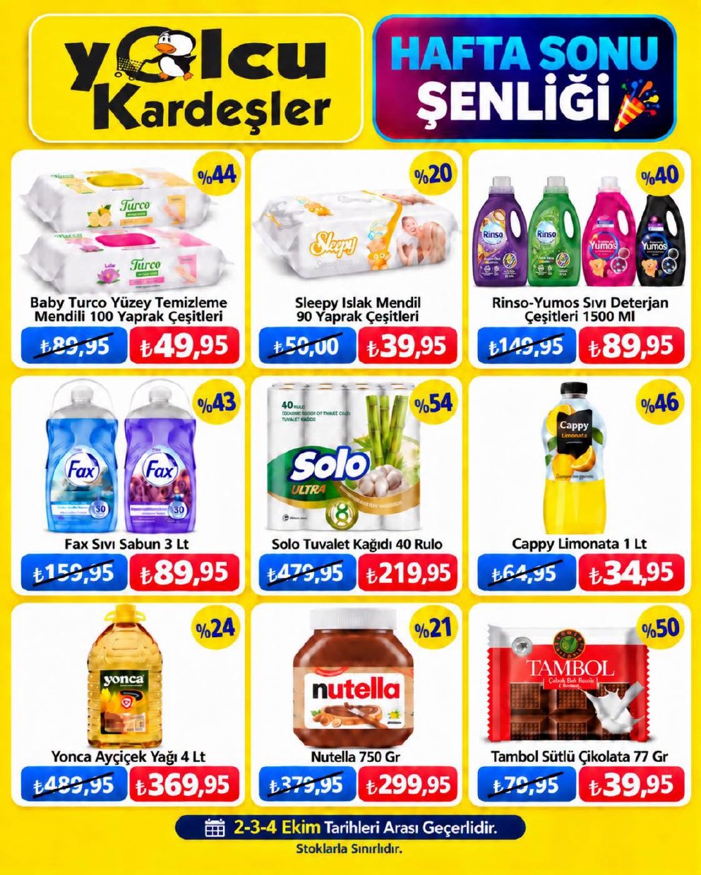 Yolcu Kardeşler Market Hafta Sonu Kataloğu kapağı