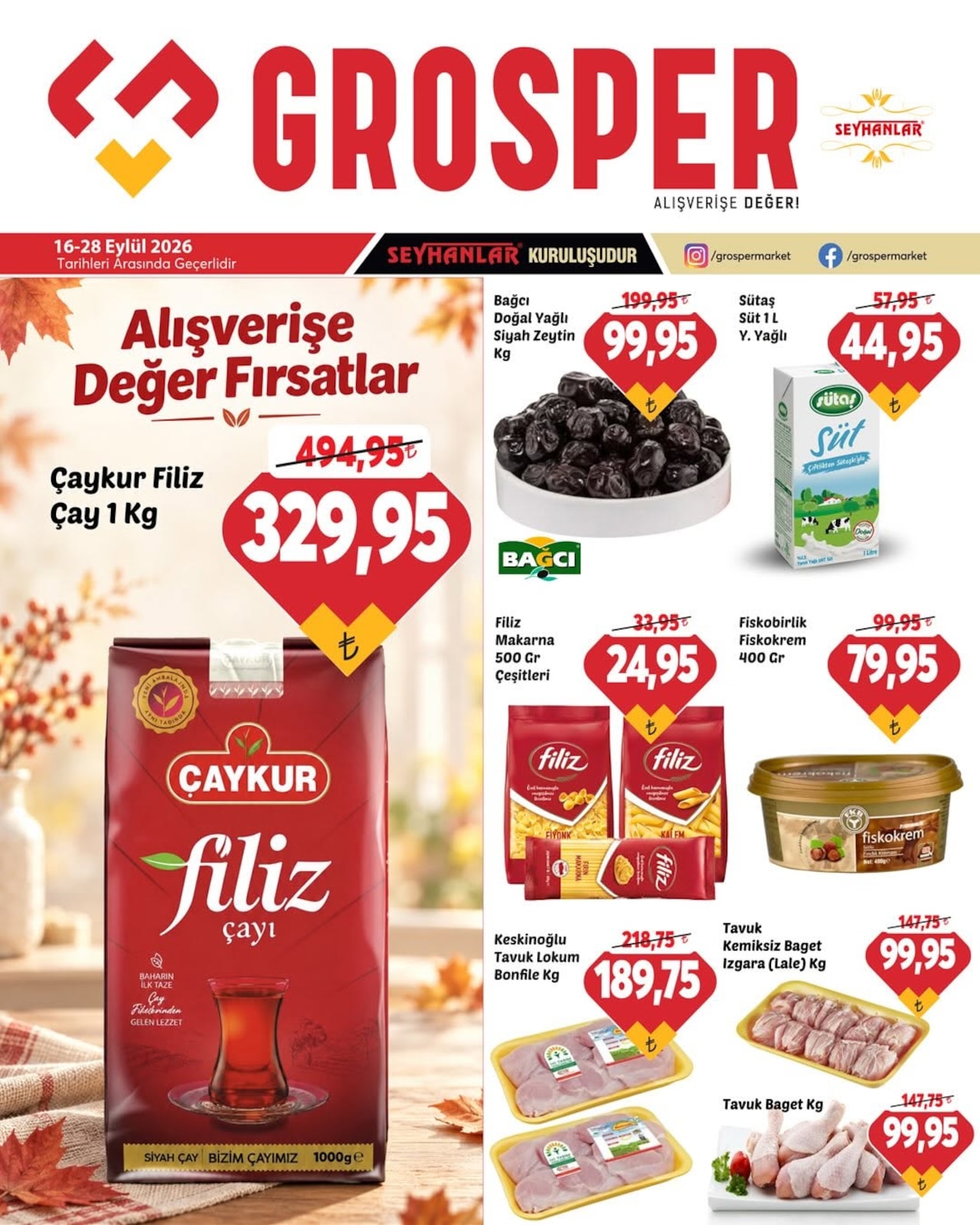 Grosper 16 Eylul 2026 Indirim Brosuru kapağı
