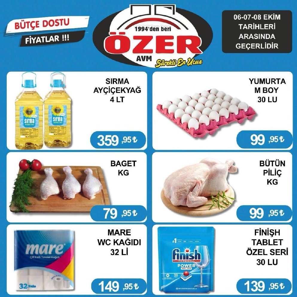 Özer Market İndirim Kataloğu kapağı