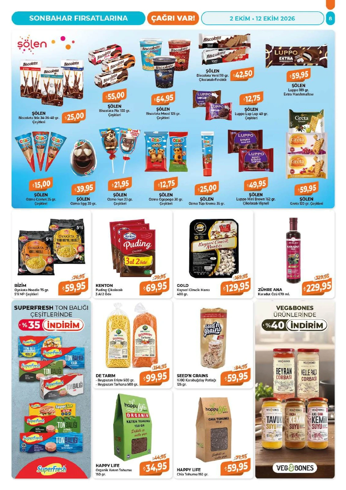Çağrı Market - İndirim Broşürü 02 - 12 Ekim 2026 — 8. sayfa
