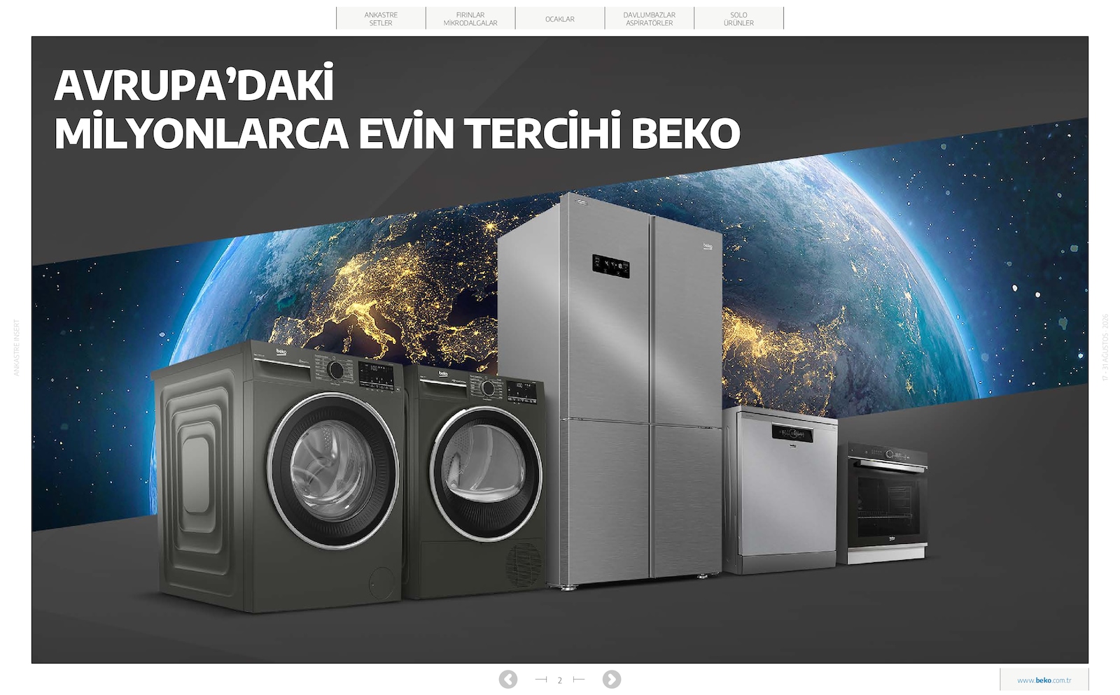 Beko 17 Agustos 2026 Ankastre Brosuru — 2. sayfa