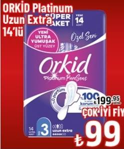 Orkid Platinum Uzun Extra Paket 14'lü