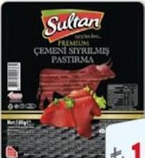 Sultan Çemeni Sıyrılmış Pastırma 100 gr
