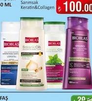 BİOBLAS Isırgan Yağlı Şampuan Çinko+Mentol Sarımsak Keratin&Collagen 360 ML