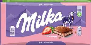Milka Çilekli Yoğurtlu Çikolata 100 g