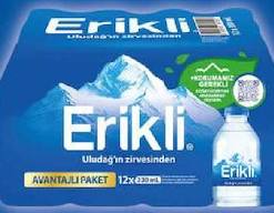 Erikli Doğal Kaynak Suyu 12x0,33 L
