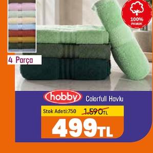 Hobby Colorfull Havlu