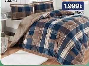Merinos Comforter Çift Kişilik Yorgan Seti 220x240 Asorti