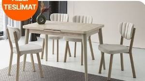 4 Sandalye 120x70 Masa Takımı