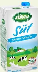 Sütaş Yarım Yağlı Süt 1 Lt.