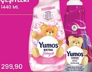 Yumoş Yumuşatıcı Çeşitleri 1440 Ml.