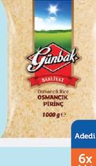 Günbak Osmancık Pirinç 1 Kg