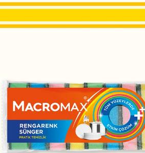 Macromax Rengarenk Sünger 10'lu