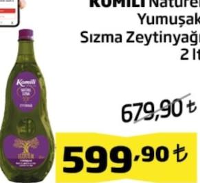 Komili Natürel Yumuşak Sızma Zeytinyağı 2 lt