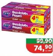 Parex Buzdolabı Poşeti 4 al 3 öde