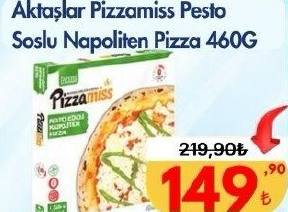 Aktaşlar Pizzamiss Pesto Soslu Napoliten Pizza 460 G