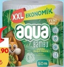 Aqua Bambu Jumbo Kağıt Havlu 50M