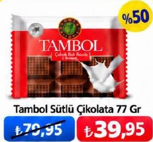 Tambol Sütlü Çikolata 77 Gr