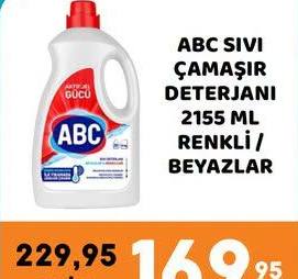ABC Sıvı Çamaşır Deterjanı 2155 ML Beyazlar