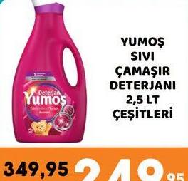 Yumoş Sıvı Çamaşır Deterjanı 2,5 LT