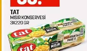 Tat Mısır Konservesi 3x220 gr