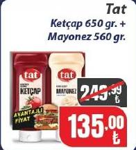 Tat Ketçap 650 gr. + Mayonez 560 gr.