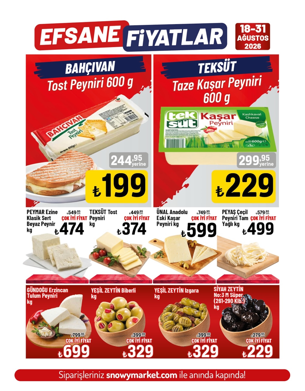 Snowy Market 18 Agustos 2026 Indirim Brosuru kapağı
