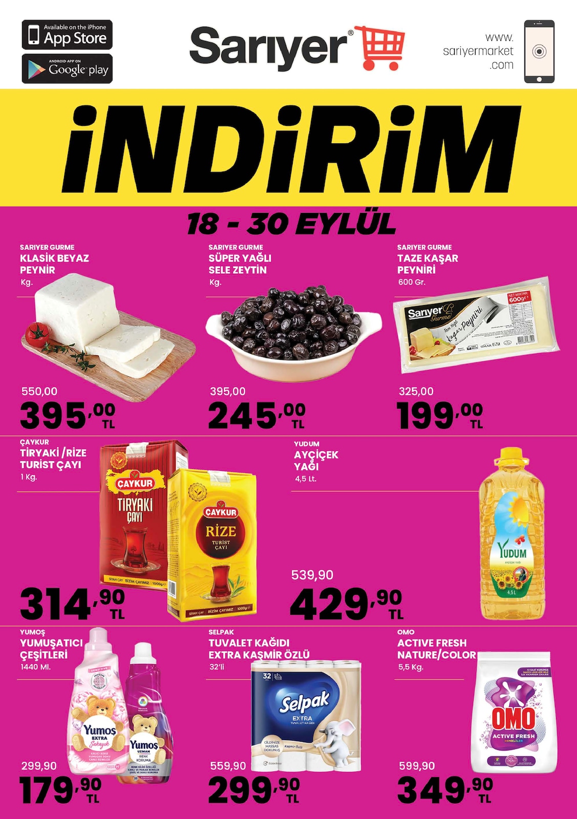 Sariyermarket 18 Eylul 2026 Indirim Brosuru kapağı