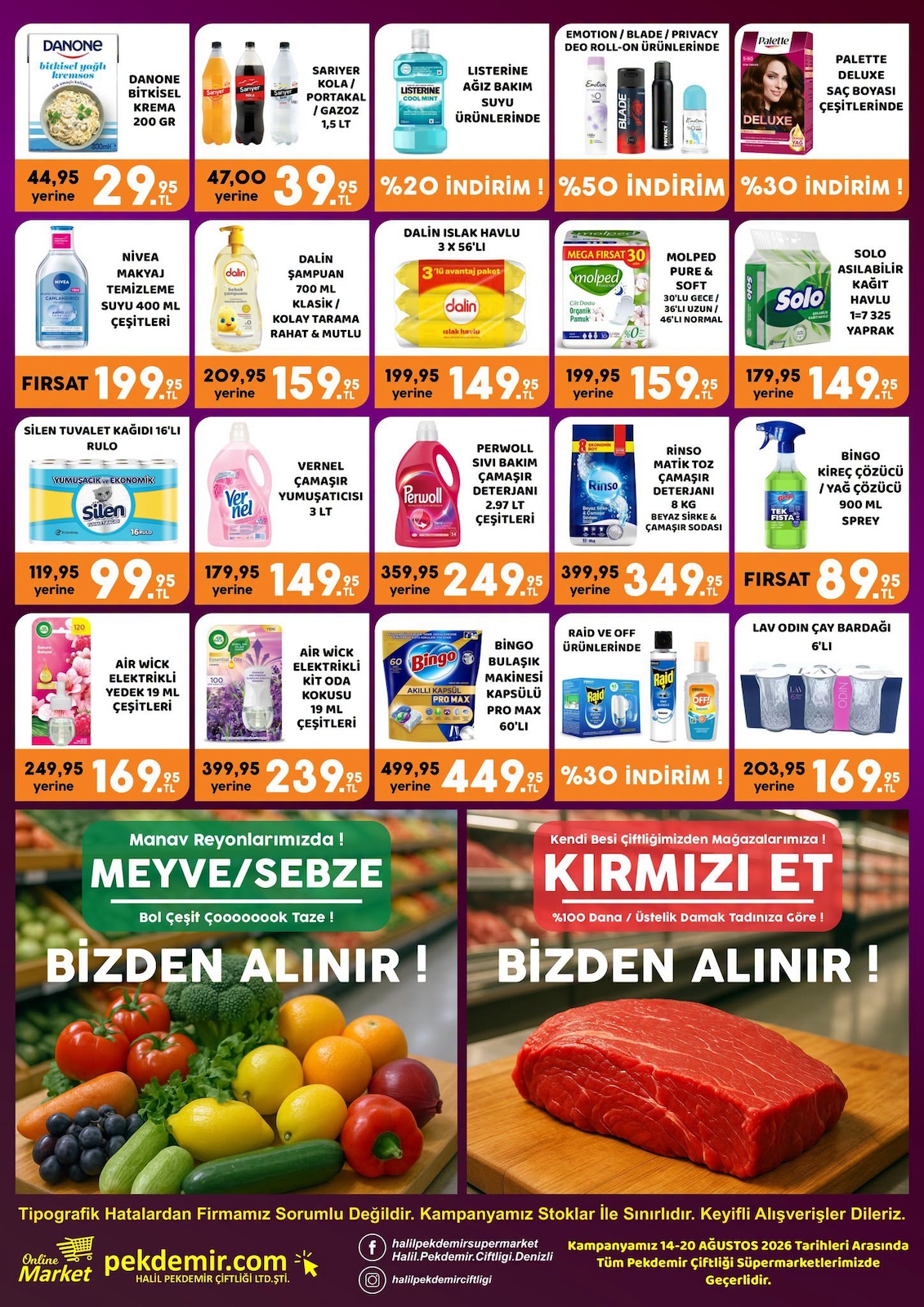 Pekdemirmarket 14 Agustos 2026 Indirim Brosuru — 2. sayfa
