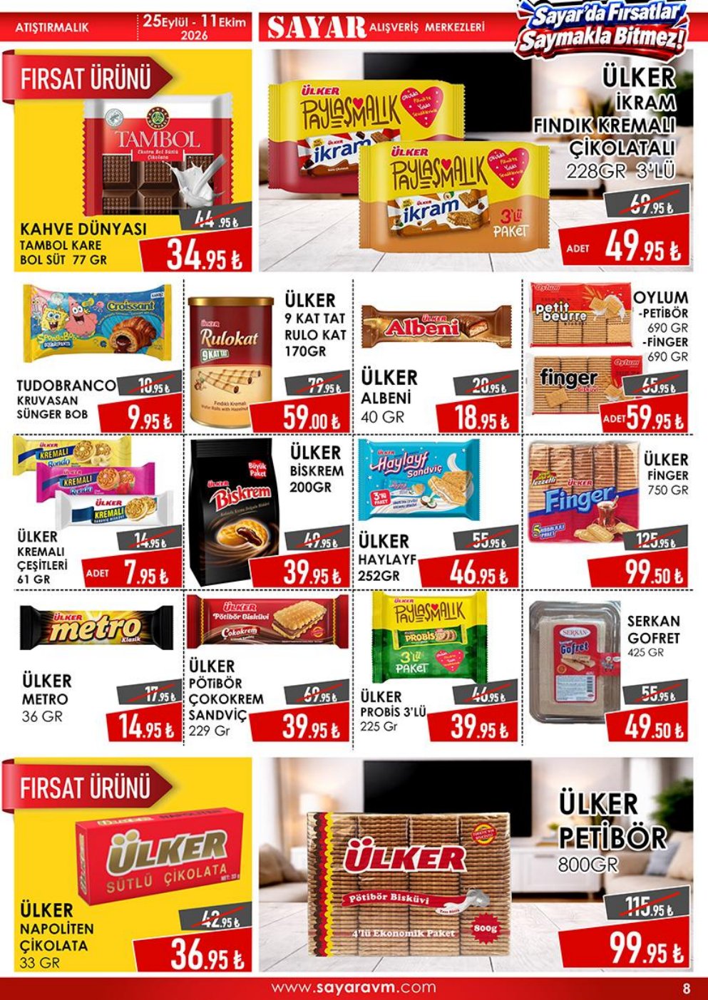 Sayar AVM İndirim Kataloğu — 8. sayfa
