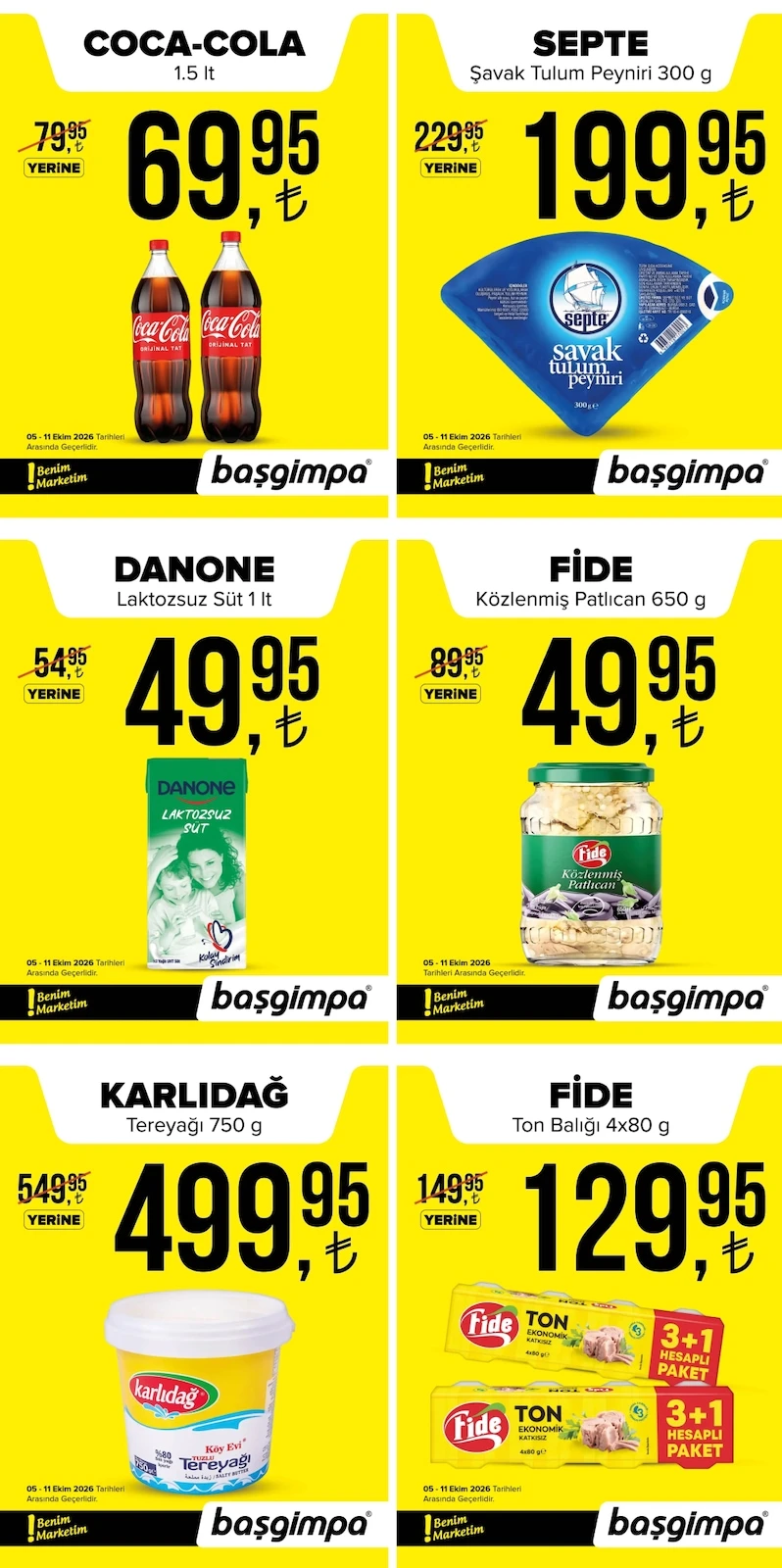 Başgimpa Market - İndirim Broşürü 05 - 11 Ekim 2026 kapağı